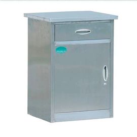 Buy Stainless Steel Hospital Bed Accessories Bedside Tables Tool Cabinet With Shelf online manufacture