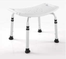Buy Removable Back Adjustable Bath Seat Aluminium Alloy Bule White Height 50cm online manufacture
