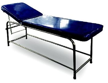 Buy Stainless Steel Medical Examination Couch Blue Color Legs Fitted With PVC Stumps online manufacture