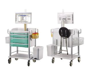 Buy All-in-one Computer Cart  Medical Computer Trolley Nursing Vehicle online manufacture