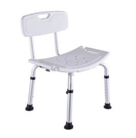 Buy Hospital Bath Chair White Height Adjustable Aluminum Alloy Matte Finish online manufacture