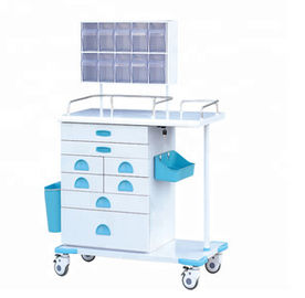 Buy Detachable Multi-Purpose Anesthesia Trolley Equipment With Silent Wheel Medical Dressing Trolley online manufacture