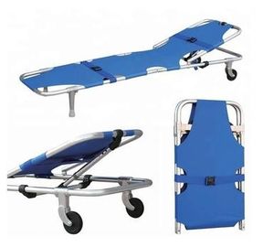 Buy Aluminum Alloy Portable Ambulance Collapsible Stretcher With Castors online manufacture