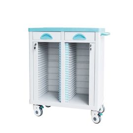 Buy Hospital Furniture Medical ABS File Trolley On Wheels Druable For Treatment online manufacture