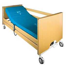 Buy Hospital Electric Five Functions Wooden Home Care Patient Nursing Bed online manufacture