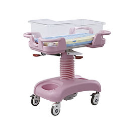 Buy Medical Deluxe Adjustable Baby Child Bed Crib Driver With Wheel In Pink online manufacture