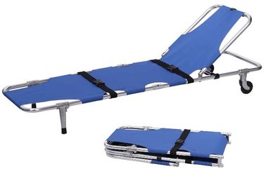 Buy Aluminum Alloy Ambulance Patient Emergency Folding Stretcher Blue online manufacture