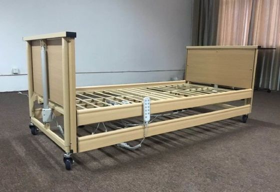 Buy Medical Furniture 5 Function ICU 820MM Electric Hospital Bed Wooden online manufacture