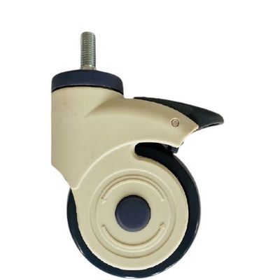 Buy 3 Inch Furniture Wheel Medical Caster Threaded Stem Plate Medical Castors online manufacture