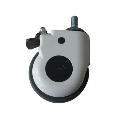 Buy Medical Bed Hospital Castors Mute Plastic Wheel With Brake ABS Outer Cover online manufacture