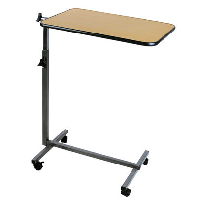 Buy Tiltable Surface 700mm 1010mm Hospital Bed Tray Table Over Bed Food Table online manufacture