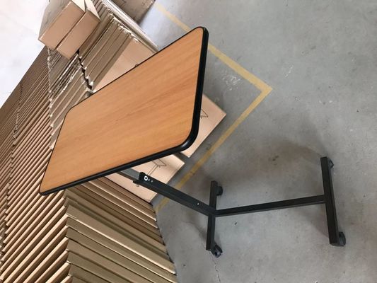 Buy PB Metal material hospital bed tray table adjustable bedside table online manufacture