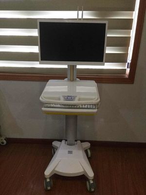 Buy Integrated Computer Workstation Trolley ABS Adjustable Profile Silent Castor online manufacture