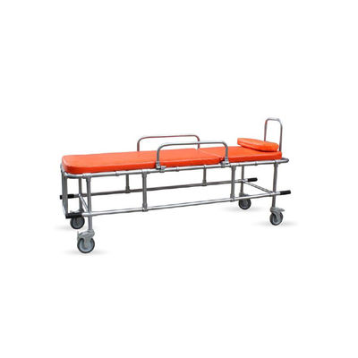 Buy Sponge Mattress non magnetic Ambulance Stretcher Patient Trolley Cart online manufacture