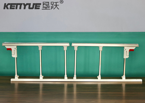Buy White Double Switch Medical Bed Side Rail Hexapole Aluminum Alloy online manufacture