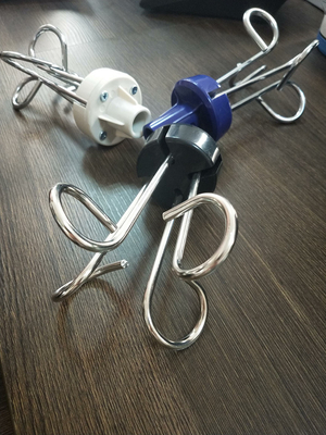Buy Hospital Medical Drip Infusion Stand Hooks Blue Black And White online manufacture