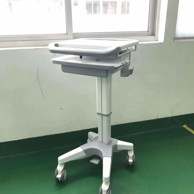 Buy Hospital Notebook Rolling Desktop Computer Cart , ABS Mobile Laptop Cart Medical online manufacture