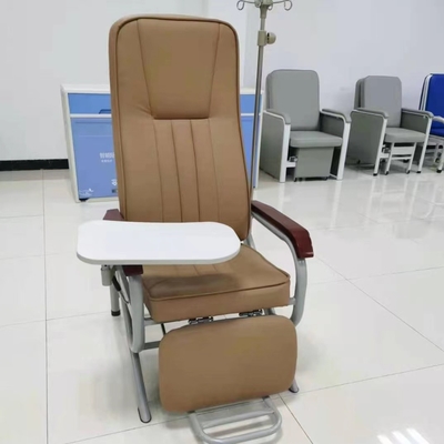 Buy Angle freely adjustable brown hospital infusion chair PU material online manufacture