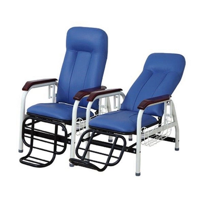 Back Rest Adjustable Hospital Transfusion Chair Stainless Steel For One Patient Use
