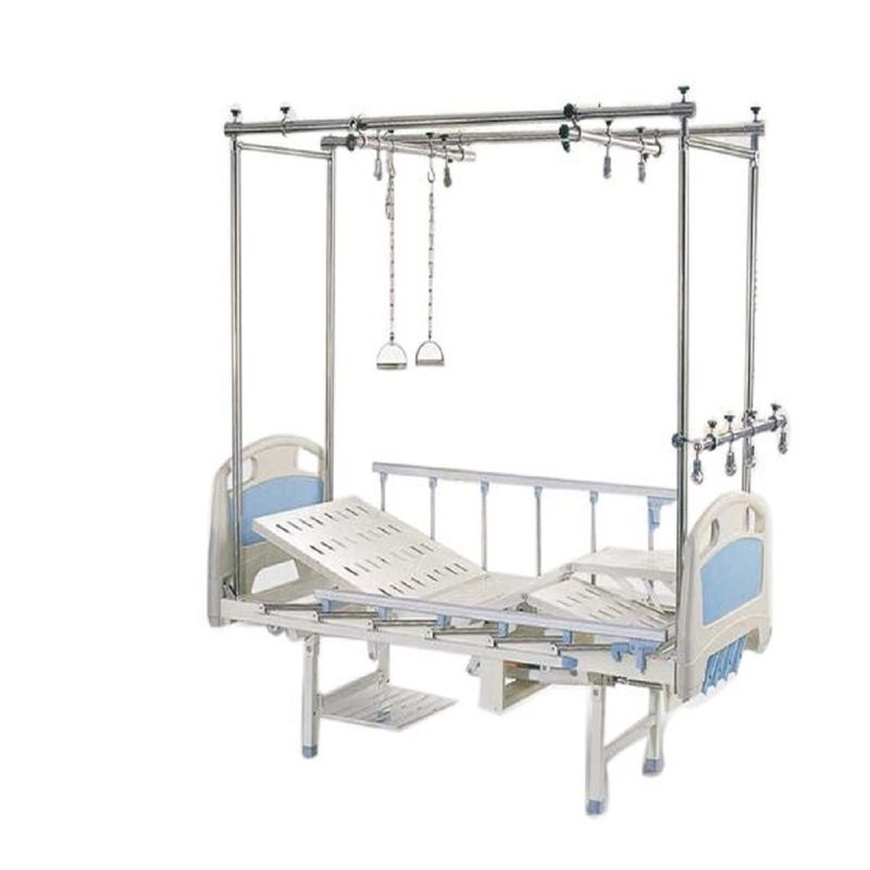 Floor Stand Manual Hospital Bed Four Cranks Orthopedic Traction Bed Split - Legged