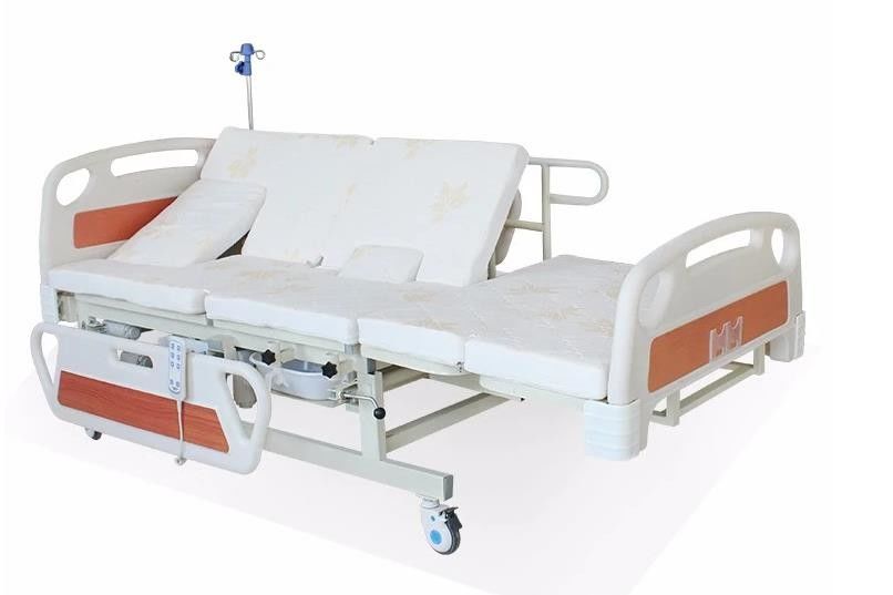 Medical Bed Back Adjustable Rotating Hospital Electric Nursing Bed For