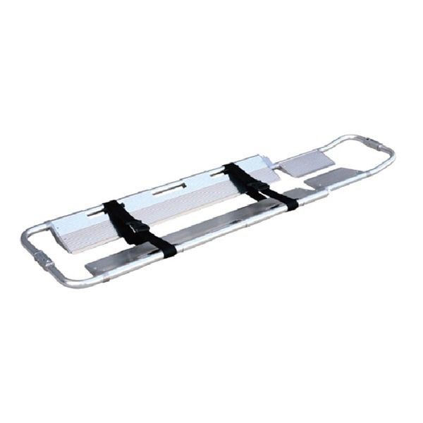 ISO Adjustable Aluminum Alloy Emergency Folding Stretcher Trolley With Infusion Support