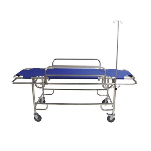 Metal Patient Stretcher Trolley Hospital Furniture Emergency Care First Aid