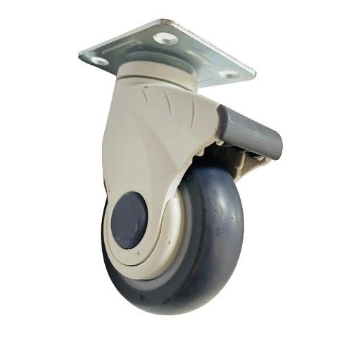 Swivel Mobile Plastic Hospital CE TPR Medical Castor Wheels With Brake