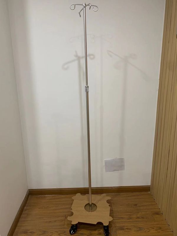 Aluminium Movable Standing IV Infusion Stand IV Pole Patient Bed Room