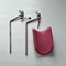 Two-color stainless steel luxury leg rest maternity bed leg rest