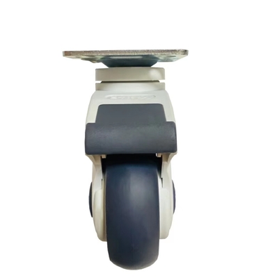 White And Black Hospital Special 4 Inch Universal Wheel With Brake Swivel