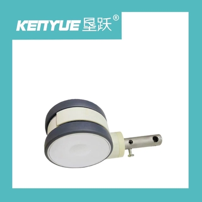 6 Inch Central Control medical caster wheels S Type white for hospital
