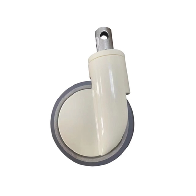 White Central Control Caster Single Piece 6 Inch Medical Equipment