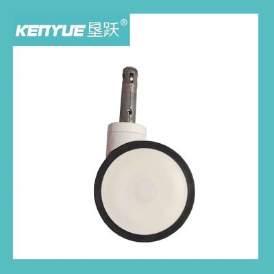 5 Inch Central Control Hospital Bed Casters Medical Dedicated  White