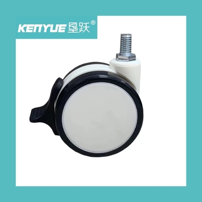 3 Inch Black Trolley Casters For Hospital Medical Machine For Hospital