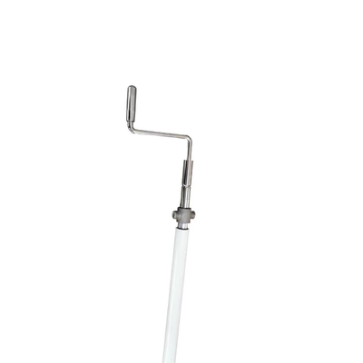 White metal material tubular hospital bed hand crank steel under bed