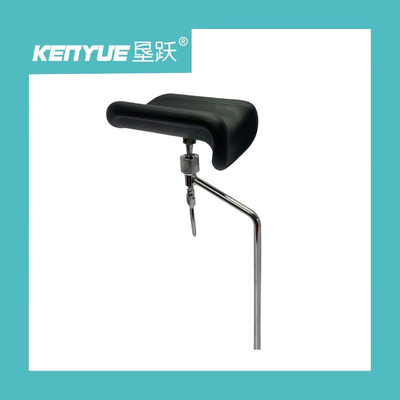 Electroplated PU Material Leg Rest Black Color For Obstetric Table