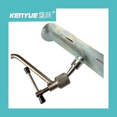 Silver White Iron Leg Rest Metal Material Medical For Hospital Bed