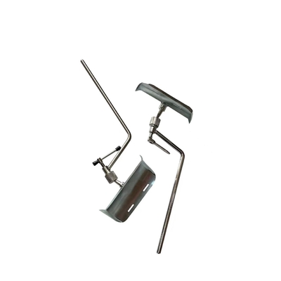Silver White Iron Leg Rest Metal Material Medical For Hospital Bed