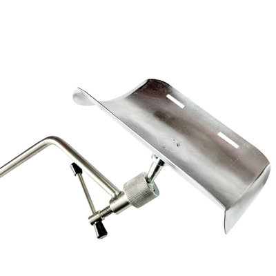 Silver White Iron Leg Rest Metal Material Medical For Hospital Bed