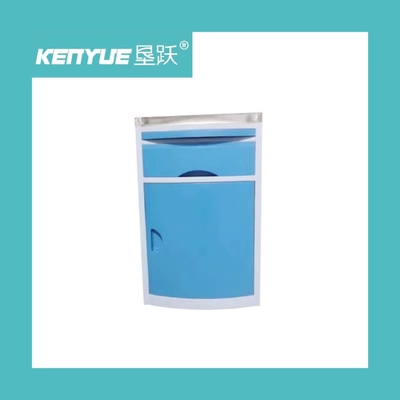 Hospital specific ABS material blue bedside cabinet Ward bedside cabinet