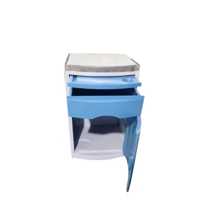 Hospital specific ABS material blue bedside cabinet Ward bedside cabinet