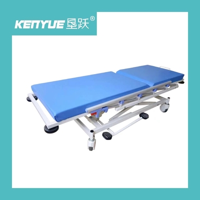 Blue Hospital Special Hydraulic Stretcher Trolley With Four Wheels