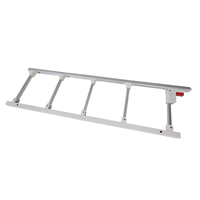 Five Pole Silver Collapsible Medical Bed Side Rails Aluminum Alloy Guardrail