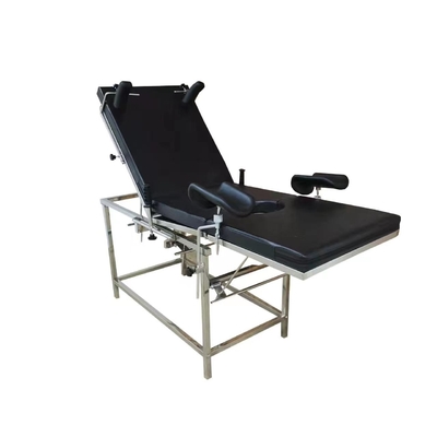 Black Hospital Electric Obstetric Bed For Gynecology