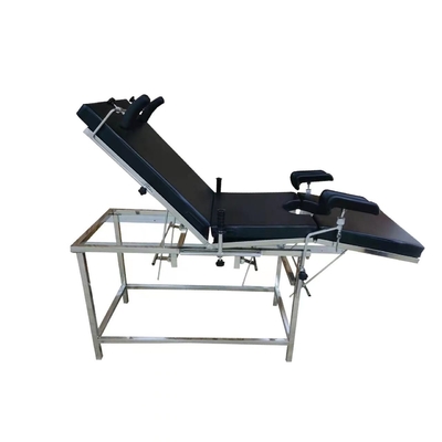 Black Hospital Electric Obstetric Bed For Gynecology