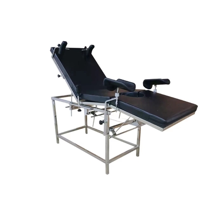 Black Hospital Electric Obstetric Bed For Gynecology