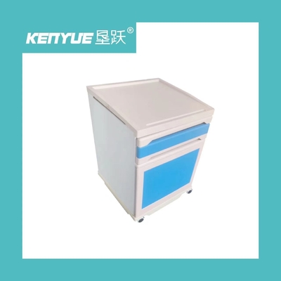 ABS material steel column bedside table two colors hospital dedicated