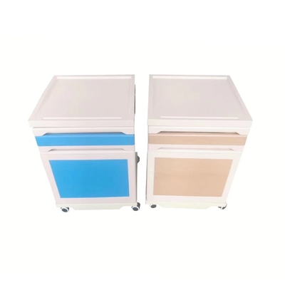 ABS material steel column bedside table two colors hospital dedicated