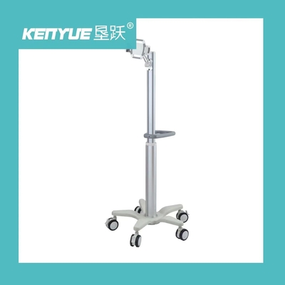 ABS Engineering Plastic Aluminum Alloy Column Hospital Stand Monitor Trolley